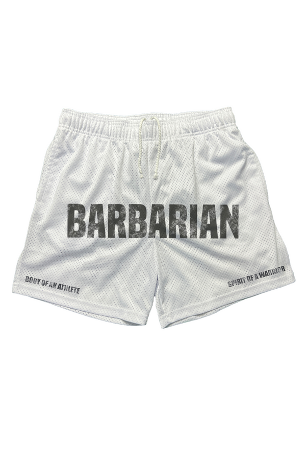 WHITE "WARRIOR" SHORTS