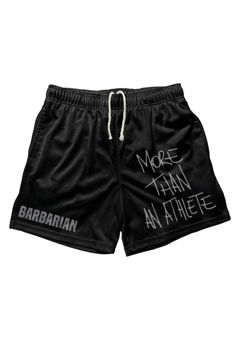 BLACK "MORE THAN AN ATHLETE" SHORTS